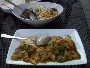 Wango Mango Chicken and Jewled Beef at Ling and Louie's Wango Mango Chicken and Jewled Beef at Ling and Louie's