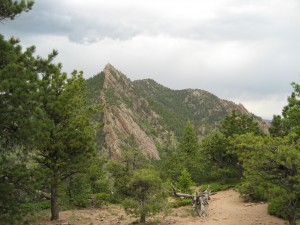 Peak north of the Bear Peak trail