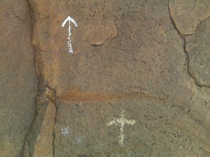 White paint marking a problem by John Gill